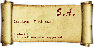 Silber Andrea névjegykártya